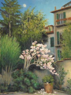 Simone Olivia Moritz, "Magnolia and Moonrise" Simone Olivia Moritz, "Magnolia and Moonrise"