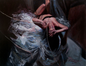 Sofia Zuluaga, Struggles lose in warring tugs, Oil on linen, 114 x 146 cm, 2017 Sofia Zuluaga, Struggles lose in warring tugs, Oil on linen, 114 x 146 cm, 2017