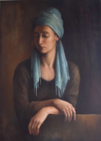 "Locked (2)", Oil on canvas, 65 x 50 cm, 2020 Stella Lamikhov, "Locked (2)", Oil on canvas, 65 x 50 cm, 2020