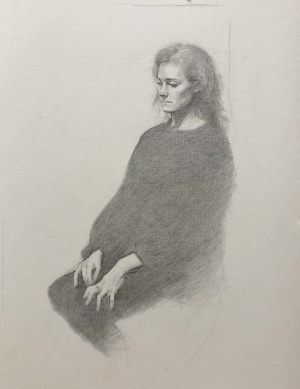Stephanie Kullberg, "Chris" Graphite, 30 x 40 cm, 2019 Stephanie Kullberg, "Chris" Graphite, 30 x 40 cm, 2019