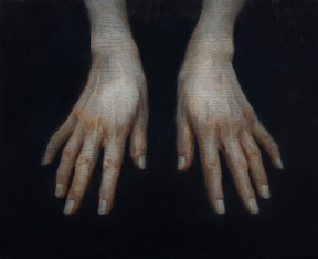 Stephanie Kullberg, Hands, Oil on board, 20 x 25 cm, 2021 Stephanie Kullberg, Hands, Oil on board, 20 x 25 cm, 2021