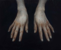 "Hands", Oil on board, 20 x 25 cm, 2021 Stephanie Kullberg, "Hands", Oil on board, 20 x 25 cm, 2021
