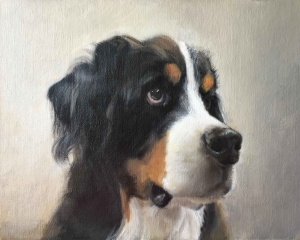 Tamara Smith, Dexter, Oil on Belgium linen on panel, 8x10 in, 2020 Tamara Smith, Dexter, Oil on Belgium linen on panel, 8x10 in, 2020