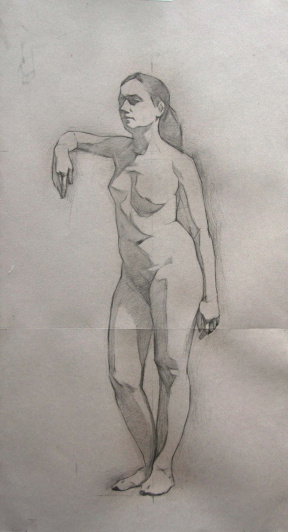 Tanvi Pathare #2 Figure painting transfer, 82x41 cm Tanvi Pathare #2 Figure painting transfer, 82x41 cm