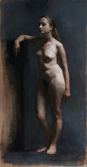 Tanvi Pathare #3 Figure painting final version, 84x43 cm Tanvi Pathare #3 Figure painting final version, 84x43 cm
