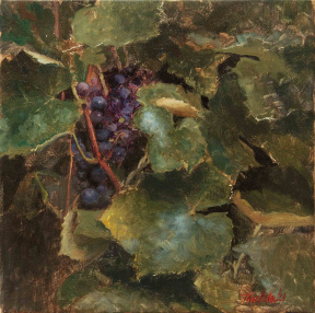Tatyana Kulida, Garden Grapes, 35 x 35 cm, 2021 Tatyana Kulida, Garden Grapes, 35 x 35 cm, 2021