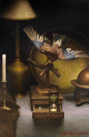 Taylor Scarlett Powell, Eurasian Jay, 40 x 60 cm, Oil paint on canvas, 2016 Taylor Scarlett Powell, Eurasian Jay, 40 x 60 cm, Oil paint on canvas, 2016