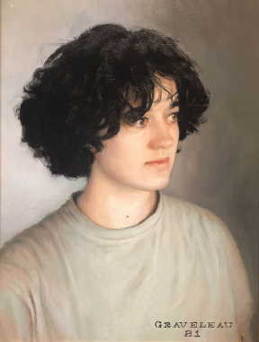Thomas Graveleau, Anne-Clotilde, Oil on canvas, 50 x 35 cm,2021 Thomas Graveleau, Anne-Clotilde, Oil on canvas, 50 x 35 cm,2021