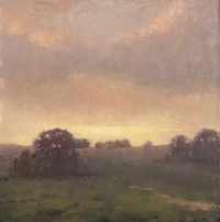 "Quiet Fields", Oil on canvas, 24 x 24 in. 2020 Tim Clayton, "Quiet Fields", Oil on canvas, 24 x 24 in. 2020