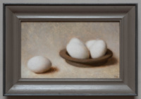 "Five Duck Eggs", Oil on panel, 42 x 30 cm, 2020 Toby Neve, Five Duck Eggs, Oil on panel, 42 x 30 cm, 2020