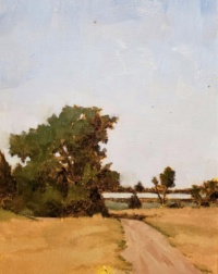 "Fairgrounds", Oil, 9 x 12 in. 2018 Tyler Wilkes, "Fairgrounds", Oil, 9 x 12 in. 2018