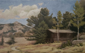 Tyler Wilkes, The Nesting Spot, Oil, 7.5 x 11 in. 2020 Tyler Wilkes, The Nesting Spot, Oil, 7.5 x 11 in. 2020