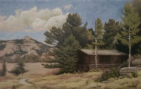"The Nesting Spot", Oil, 7.5 x 11 in. 2020 Tyler Wilkes, "The Nesting Spot", Oil, 7.5 x 11 in. 2020