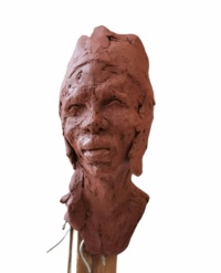 "Tribes 2", Clay, H20 x W15 x D15 cm, 2021 Valentina Zlatarova, "Tribes 2", Clay, H20 x W15 x D15 cm, 2021