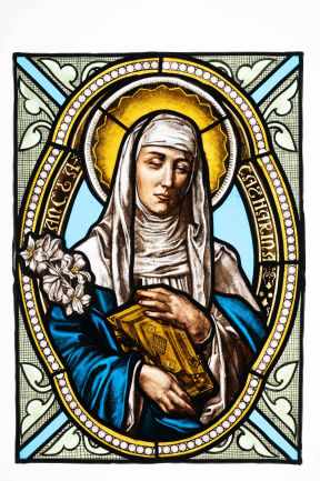 Virginie Vandeputte, Santa Catharina, Stained glass window, 47,5 x 67 cm, 2020 Virginie Vandeputte, Santa Catharina, Stained glass window, 47,5 x 67 cm, 2020