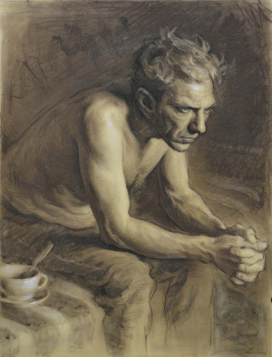 Vitaliy Shtanko, Posing model , 34 cm x 46 cm, Sauce on paper, 2019, € 1.400,00 Vitaliy Shtanko, Posing model , 34 cm x 46 cm, Sauce on paper, 2019, € 1.400,00