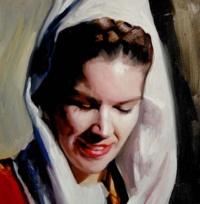 "Portrait 1", Oil on canvas, 35 x 35 cm, 2021 Vladimir Jovicevic, Portrait 1, Oil on canvas, 35 x 35 cm, 2021