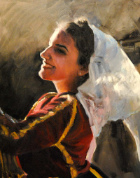 Vladimir Jovicevic, Portrait 2, Oil on canvas, 35x40 cm, 2021