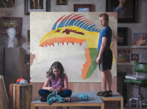 "Chomp", Oil on linen, 72 x 54 in. 2017 William Neukomm, Chomp, Oil on linen, 72 x 54 in. 2017