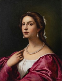 "Portrait of Noemi", Oil on canvas, 50 x 65 cm, 2021 Wang Hao, Portrait of Noemi, Oil on canvas, 50 x 65 cm, 2021