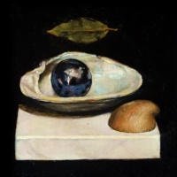 "Eyes of Nature", Oil on panel, 20 x 20 cm, 2021 Karla Miranda, Eyes of Nature, Oil on panel, 20 x 20 cm, 2021