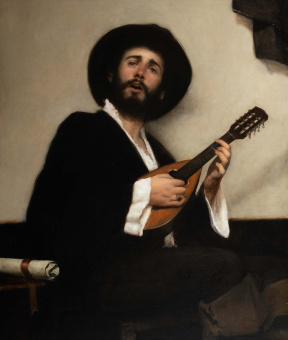 "A Serenade Left Unheard", Oil on linen, 80 x 95 cm, 2022 Nicholas Chaundy, A Serenade Left Unheard, Oil on linen, 80 x 95 cm, 2022