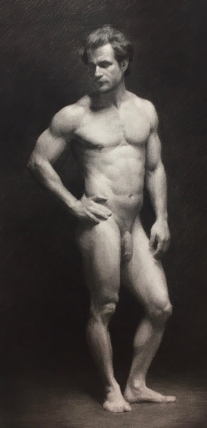 Louis Szapary, Best Figure Drawing, Intensive Drawing, First Year, Figure drawing in charcoal