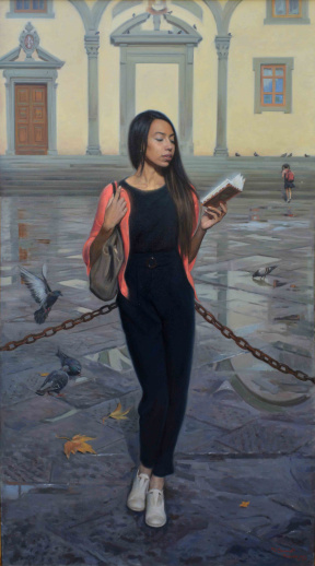 "Cor Gentil Riflette", Oil on canvas, 90 x 160 cm, 2022 Vitaliy Shtanko, Cor gentil riflette, Oil on canvas, 90 x 160 cm, 2022