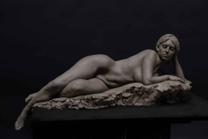 Andrea Jimenez Carrasquillo, Advanced Sculpture, Third Year, 3-4 life-size reclining figure