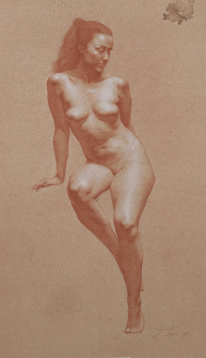 Gabriel Akre, Advanced Sculpture, Third Year, Figure drawing