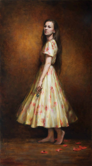 Omma Moonfalk, Advanced Painting, Third Year, Self-portrait