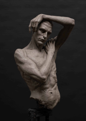 Alberto Feltrin, Advanced Sculpture, Third Year, Portrait with hands_2