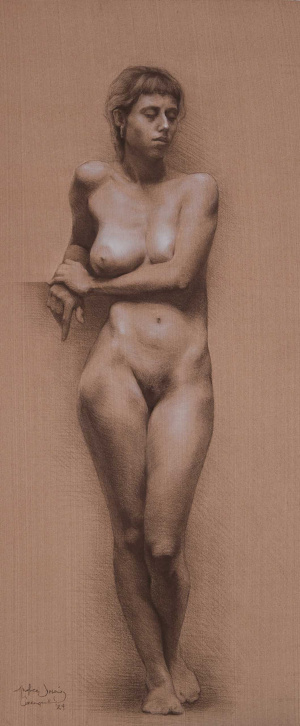 Andrea Jimenez Carrasquillo, Advanced Sculpture, Third Year, Figure drawing