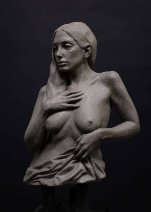 Sepideh Behbehani, Advanced Sculpture, Third Year, Portrait with hands