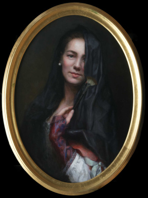 Omma Moonfalk, Advanced Painting, Third Year, Self-portrait painting