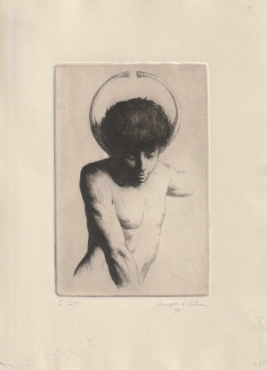 Giuseppe de Palma, Ignoranza, Etching, 15 x 10 cm, 2024