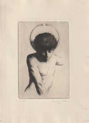 Giuseppe de Palma, Ignoranza, Etching, 15 x 10 cm, 2024