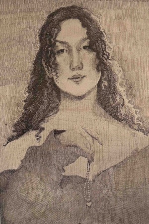 Michaela Alexander, Do not throw your pearls to swine, Pen, 40 x 50 cm, 2025