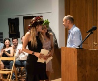 Silvia de Arcangelis and Tara Manning recieve awards for Best Portrait Painting Silvia de Arcangelis and Tara Manning recieve awards for Best Portrait Painting