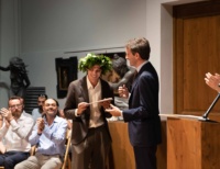 Matthew Hall-Fong recieves thier diploma Matthew Hall-Fong recieves thier diploma