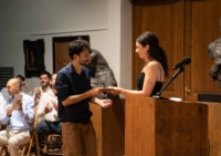 Gabriel Montechiari e Silva receive honorable mention for Best Sculpture Drawing from the Director of Sculpture Drawing, Ola Alaa El Din Gabriel Montechiari e Silva receive honorable mention for Best Sculpture Drawing from the Director of Sculpture Drawing, Ola Alaa El Din