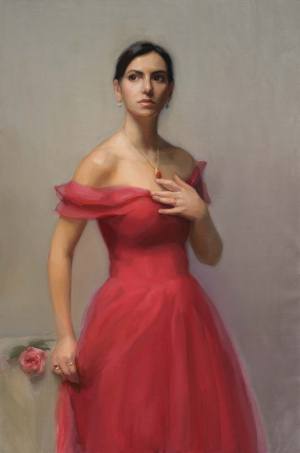 Charlotte Fone, Advanced Painting, Third Year, Final project, Portrait with hands