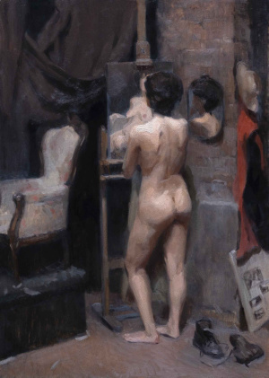 Isabelle Weir, Graduate in Residence, Fourth Year, Portrait painting, Oil on canvas