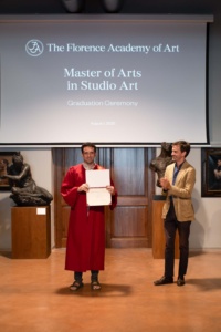 Gianfranco Bozzo receives the diploma
