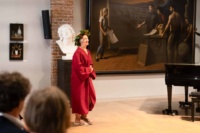 Elizabeth Sanchez receives the diploma