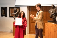 Nina DiRienzo receives diploma