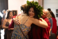 MA Graduate, Rebekah Baird after the ceremony