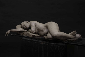 Feye Conway, Advanced Sculpture, Third Year, 3-4 life-size reclining figure