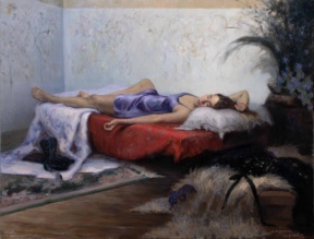 Graduate in Residence 2025-26<br>"The morning after", Oil on canvas, 130 x 170 cm