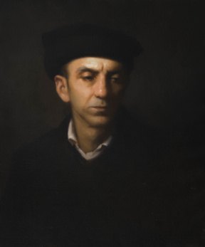 Graduate in Residence 2022-23<br>"Man in a Pakol", Oil on canvas, 45 x 55 cm